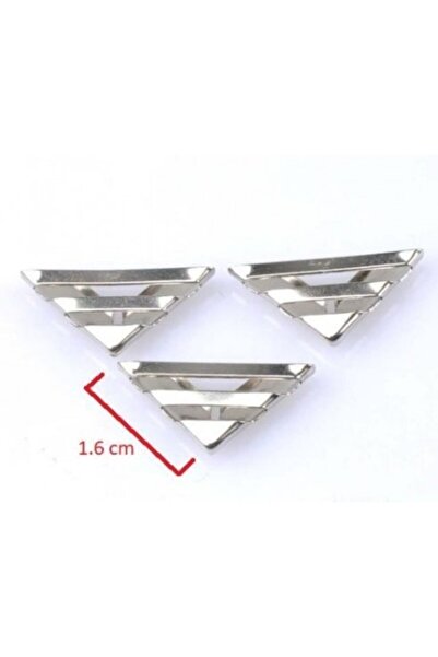 ZMY Metal Kitap Köşe Koruyucu Küçük Boy Gümüş Rengi 16x16x1,8 Mm X 12 Adet