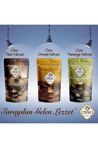 Osso Kahve Geleneksel Lezzet 3 Lü Set Menengiç + Dibek + Osmanlı