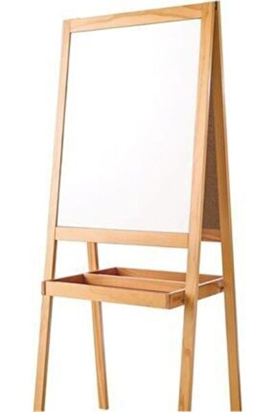 TEDA Çift Taraflı Seti Katlanabilir Renkli Tebeşir Ahşap Yazı Tahtası