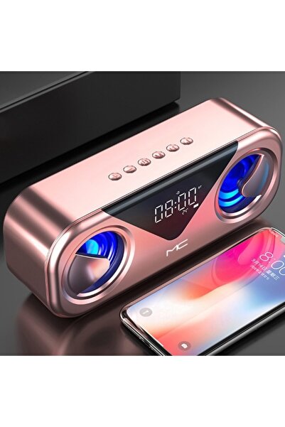 Revix Dijital Bluetooth Hoparlör Led Masa Saati Mc H9