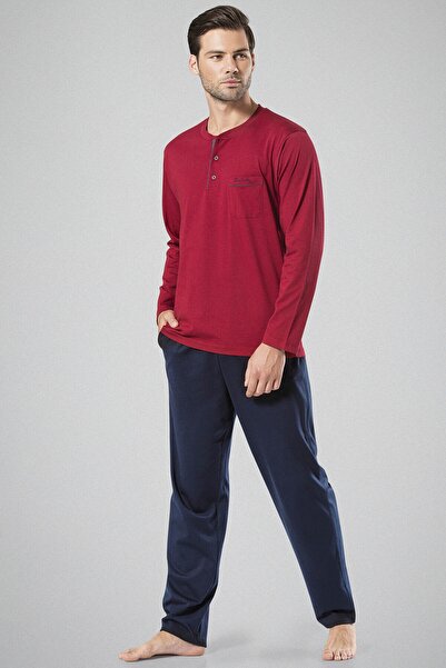 Pierre Cardin Erkek Bordo Pijama 5454bw
