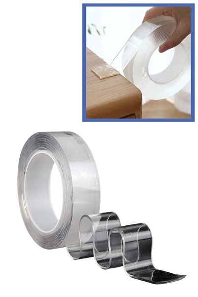 Buffer Sge 5 Metre Çift Taraflı Nano Teknolojili Süper Güçlü Bant Extra Güçlü Duvar Çerçeve Taşıyıcı