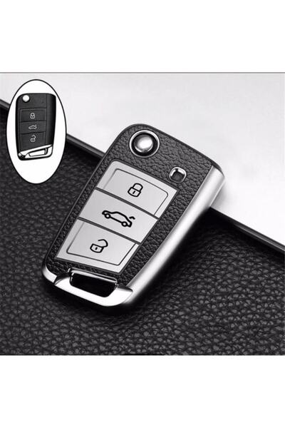 OEM Ασημί Χρώμα Tiguan Arona T-roc Polo Karoq Luxury Key Cover