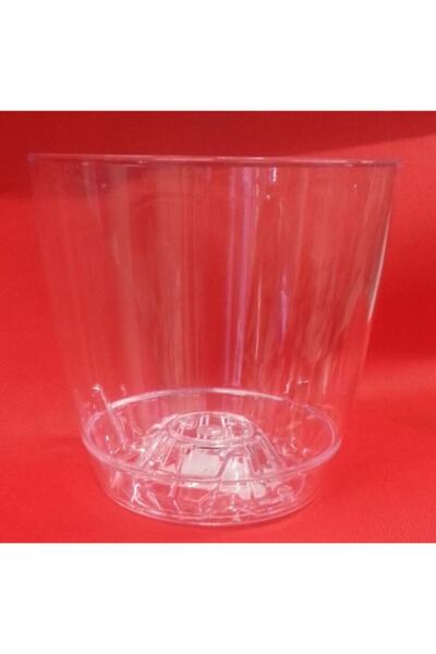 ÜÇLER ÇİÇEK Atay Plastik No:2 Özel Drenajlı Tabaklı Orkide Saksı 1,60 Lt.-013