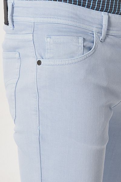 ALTINYILDIZ CLASSICS Pantaloni pentru bărbați, albaștri, cu întindere la 360 de grade în toate direcțiile, confortabili, durabili, slim fit, slim fit