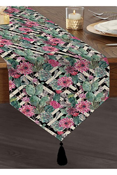 Realhomes Flori și cactuși în podea geometrică colorată, cu design special, a...