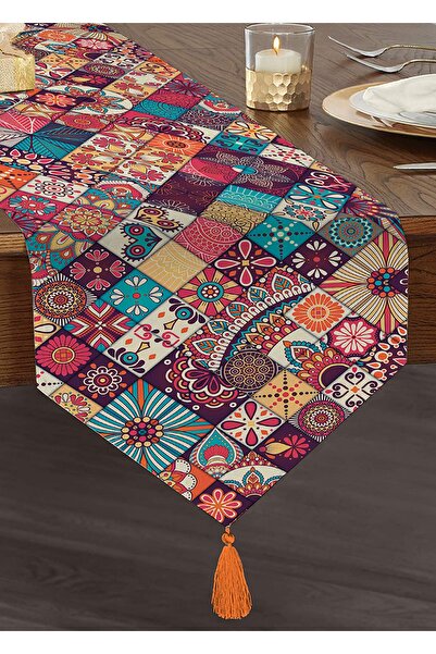 Realhomes نمط هندسي عرقي تصميم خاص معنقدة الشنيل مثلث عداء