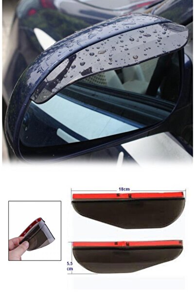 Genel Markalar Universal Araç Ayna Yağmur Koruyucu Oto Dikiz Aynası Güneş Gölgeleyici Gölgelik Yağmurluk Pvc Kapak
