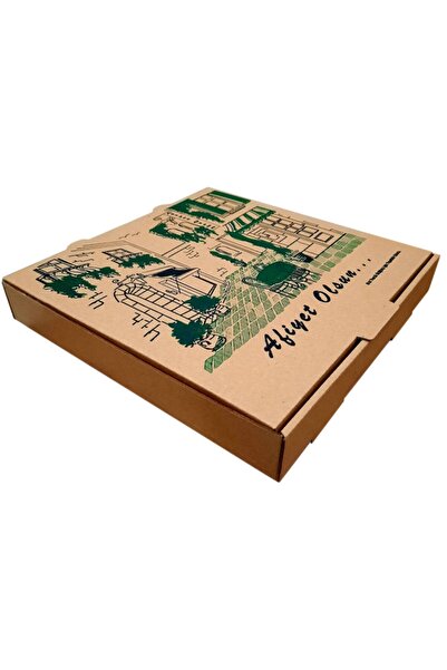EFEPA Karton Pizza Kutusu 26x26x4 Cm. ( 100'lü Paket )
