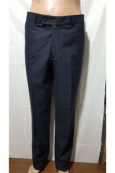 LAMPART Erkek Lacivert Poliviskon Kumaş Pantolon