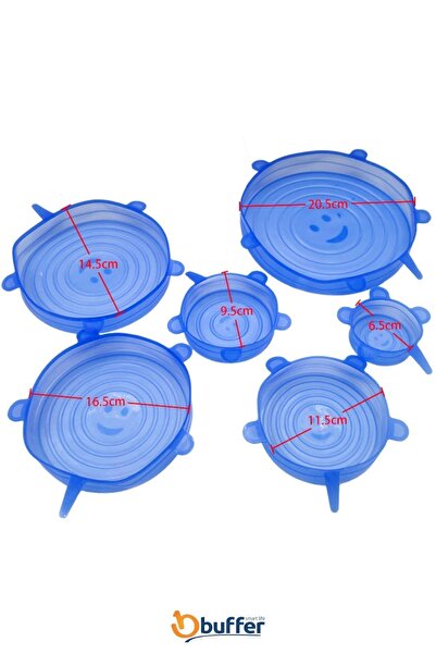 Buffer 6-Piece Silicone Stretch Covers