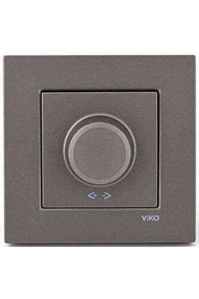 VİKO Artline Novella Anthracite Dimmer Switch Rl 600w مؤطر