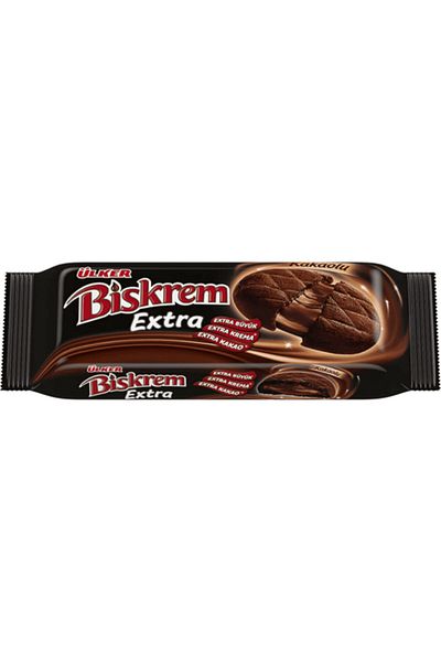 Ülker Set of 12 Bis Cream Extra Cocoa Cream - 184 g 12 Pieces