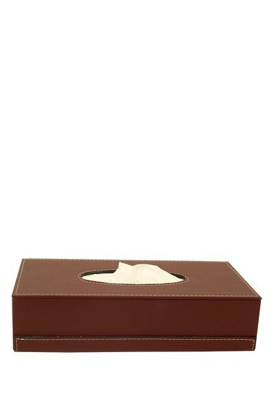 Yuvam Deri Antik Kahve Deri Peçetelik