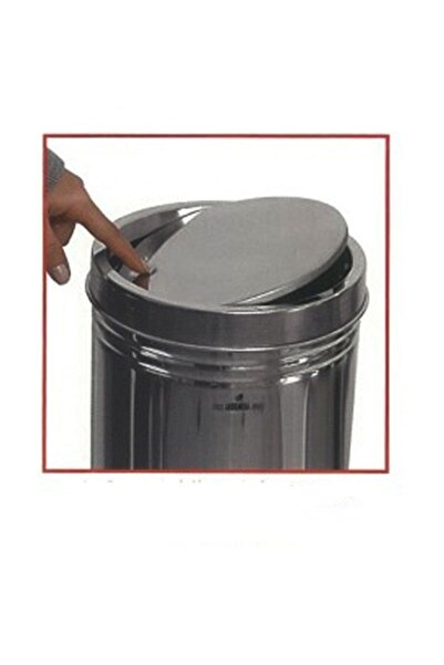 Bahat Stainless Rotating Lid Touch Trash Can 3 Liters
