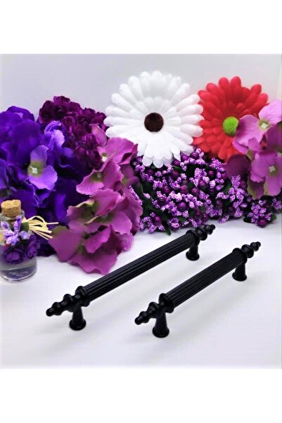 ARON (10 ADET) Asos Mat Siyah Kulp Tv Ünite Çekmece Mutfak Dolap Kapak Mobily...