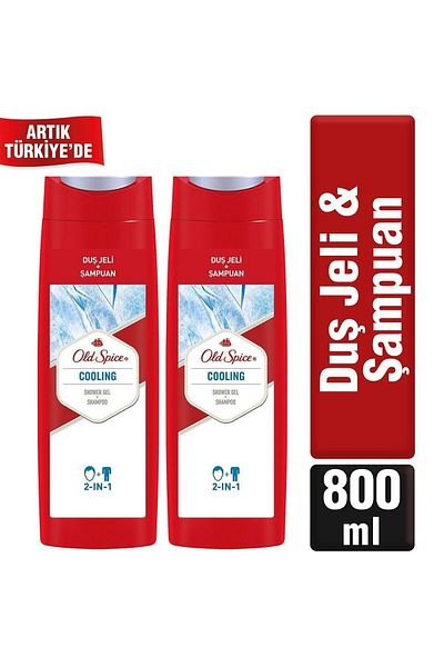 Old Spice Shower Gel & Shampoo 400 ml Coolingx2