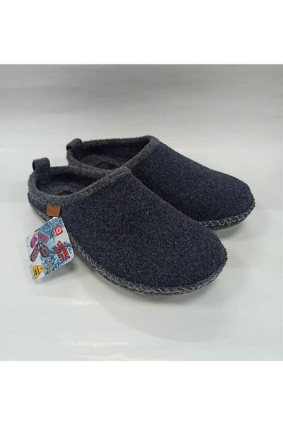 GEZER Ανδρικές παντόφλες σπιτιού Navy Blue Silent Sole