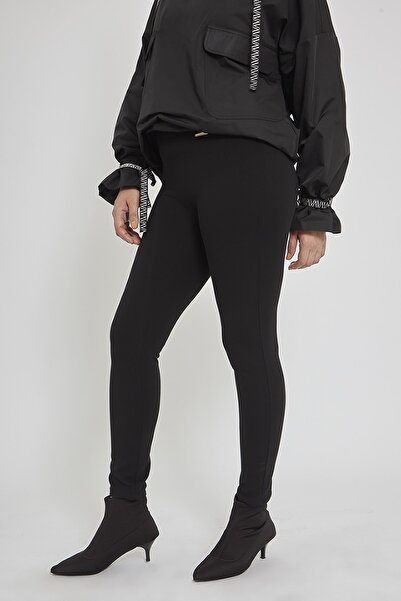 VERDA Women's Black Hooded Raincoat