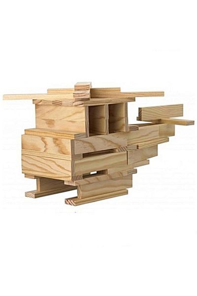 Redka Red City Wooden Blocks 100 Pieces