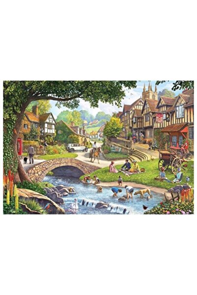 Genel Markalar 1000 Parça Summer Village Stream Puzzle