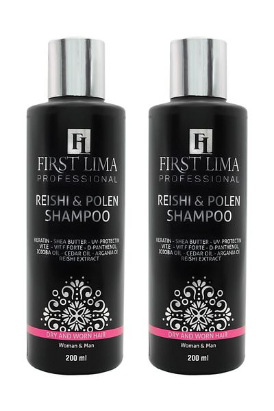 First Lima Professional 2 Pieces 200 ml Hair-Blended Shampoo - Special Anti-Fraying for Dyed and Damaged Hair