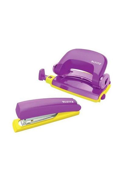 Leitz Stapler Set Retro Chic 5507 10 Pages - Purple