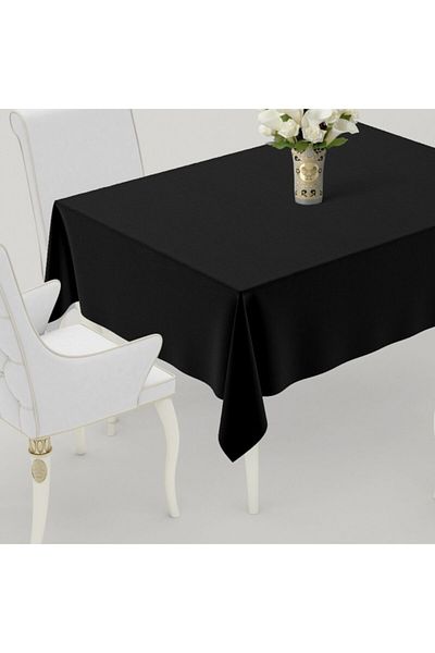 Dp Home Fata de masa Neagra Tesatura Duck 160x220cm