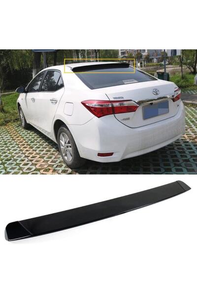 Carmind Toyota Corolla Cam Üstü Piano Black Spoiler 2013-2018
