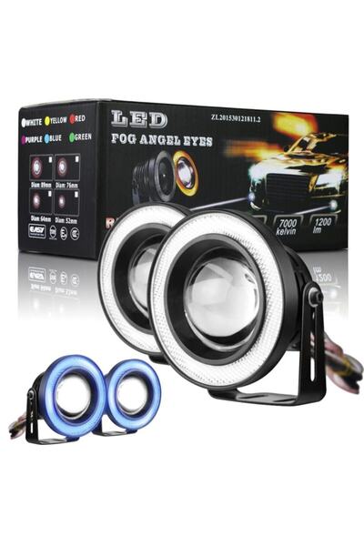 Led Mercekli Angel 89mm Gündüz Sis Farı Beyaz