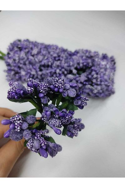 Özcan Ambalaj Μωβ Cipso Chick Flower – Διακόσμηση τεχνητών λουλουδιών, Στολίδι γραφείου, Φόντο