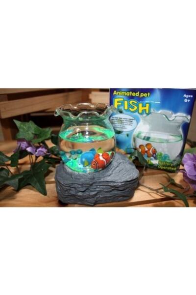 Genel Markalar Dekoratif Masa Üstü Mini Yapay Akvaryum Sahte Akvaryum