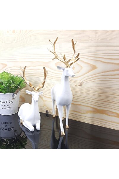 TEVFİK GÜNDAY DEKORASYON Geyik Beyaz