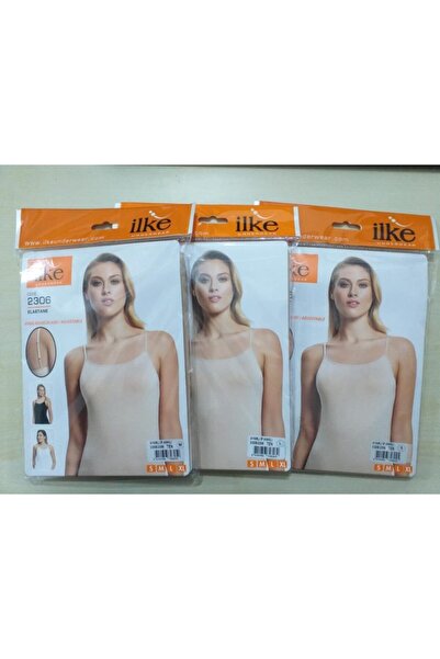 İlke Adjustable Strap Tank Top 3-Pack 2306