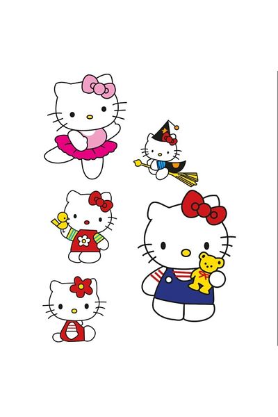 Sepet Yıldızı Autocolant decorativ de perete Hello Kitty