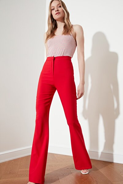 Trendyol Collection Pants - Red - Bootcut