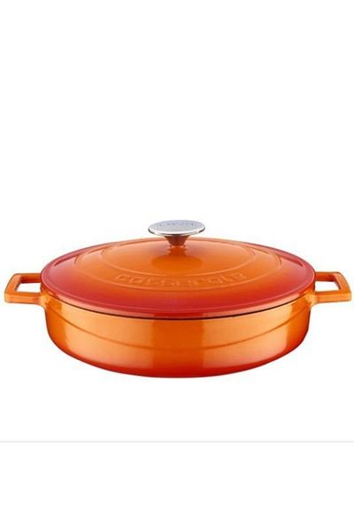 Lava 28 cm Folk Orange Cast Iron Pots - Multi-Purpose