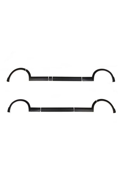 Cappafe Volkswagen T6 Transporter Dodik Seti Uv Katkılı (abs) K.ş. Çift Sürgülü Mat Siyah 11 Parça 2015-2020