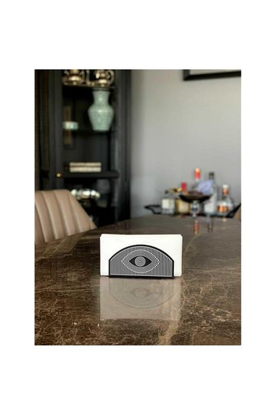 The Mia Napkin Holder Black 16 X 8 Cm - Eye
