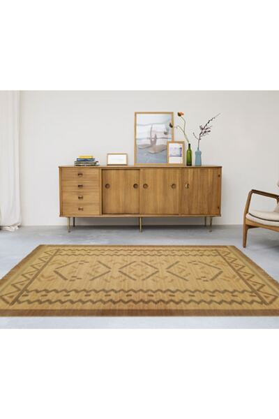GizHome Talya Natural El Dokuma Jüt Halı T2