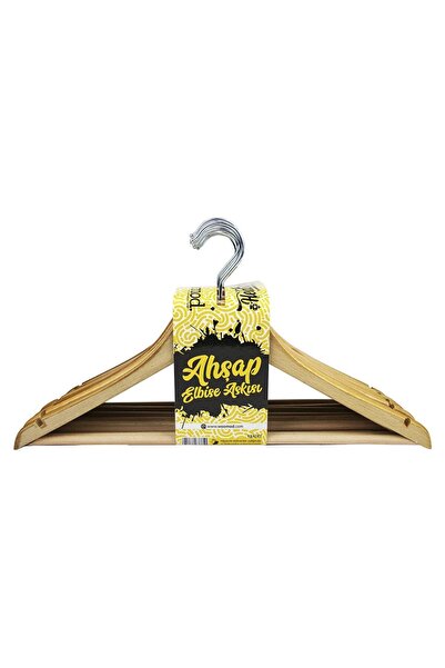 Hedisam Drvena vešalica za odeću, samo gornji deo lakiran, 24 komada