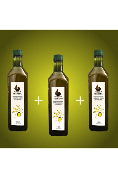 Naturel Sızma Soğuk Sıkım Zeytinyağı 3'lü 1.000 Ml Pet Ambalaj