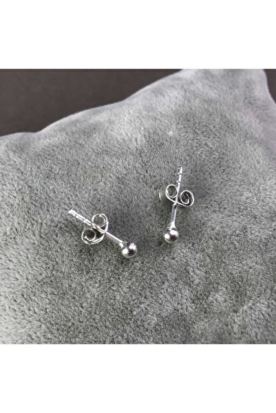 Midyat Nurtaş Gümüş Top Model Bayan Gümüş Küpe 201014993