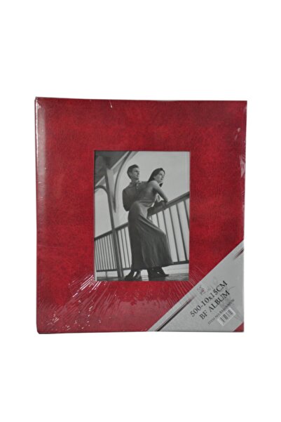 Dijital Dünyası 10x15cm 500’lük Kırmızı Vinleks Deri Fotoğraf Albümü