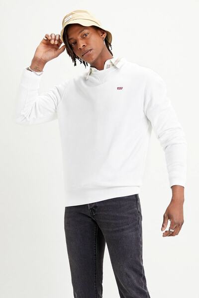 Levi's Új eredeti Crew fehér férfi pulóver