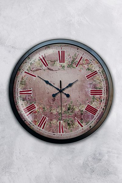 Kasva Concept Gift 40 cm Black Metal Decorative Wall Clock