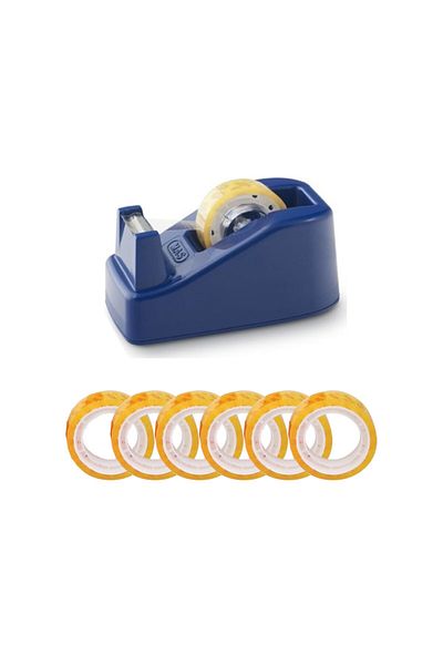 Mas 640 Fiesta Tape Cutter 20 Mt- 6 Pieces of Tape Blue