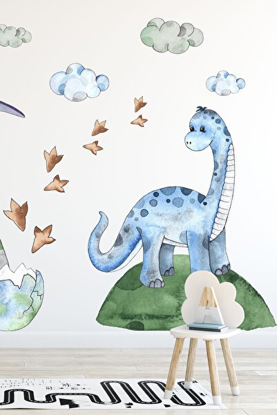 TUGİBU Dinozor Duvar Sticker Çıkartma Seti