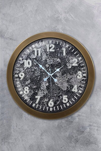 Platin Saat ساعة حائط كريتر معدنية عتيقة مقاس 36 سم