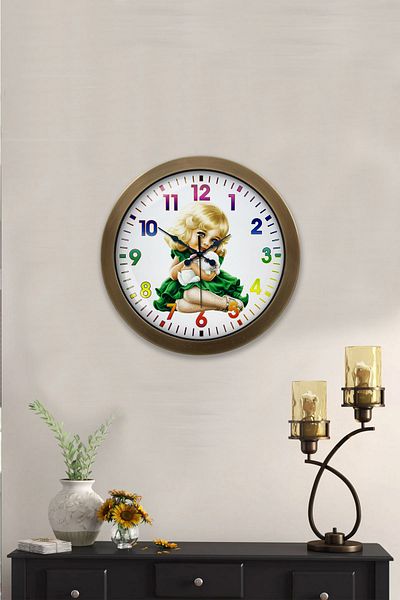 Kasva Concept 36 cm Antique Metal Children's Wall Clock